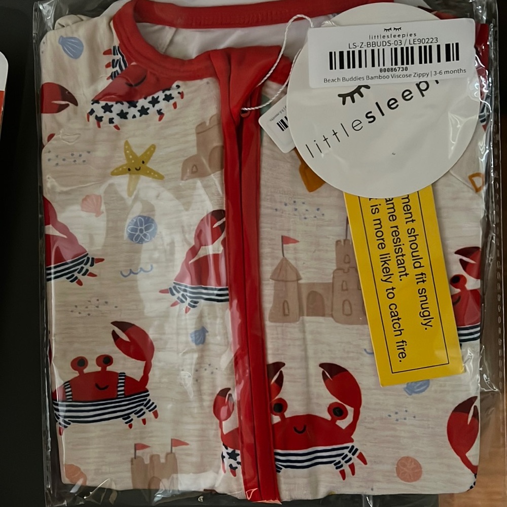 Little Sleepies Beach Buddies 3-6 months NWT/NIB